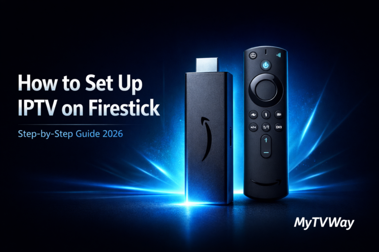 IPTV Firestick setup guide 2026 how to install UK IPTV on Fire TV Stick MyTVWay