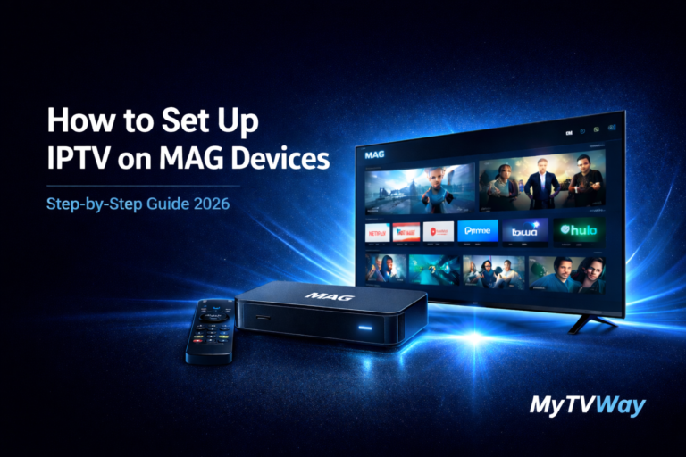 IPTV MAG Box setup guide 2026 install UK IPTV on MAG STB TVIP Formuler MyTVWay